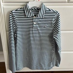 Vineyard Vines boys long sleeved polo collared shirt size S (8-10)